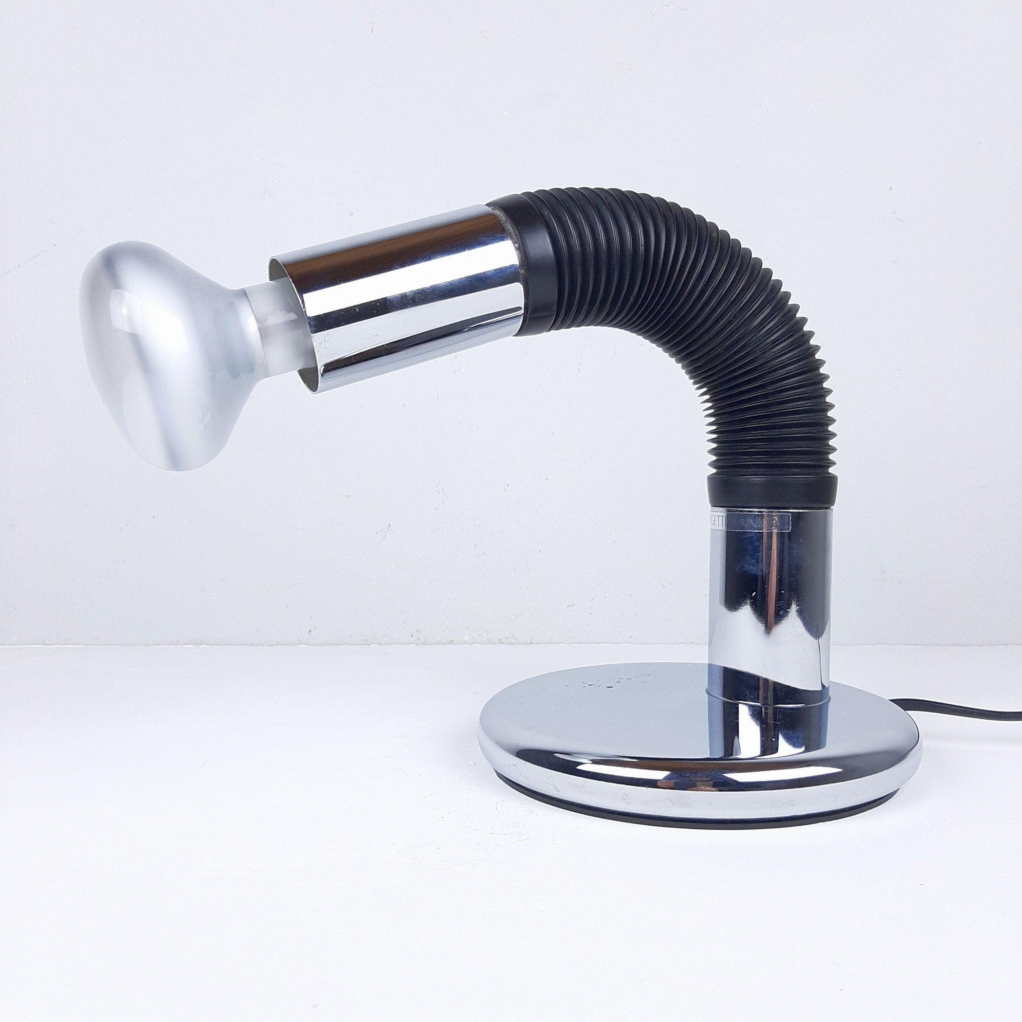 Mid-Century Elbow Desk Lamp: E. Bellini for Targetti Sankey, Italy 1970s