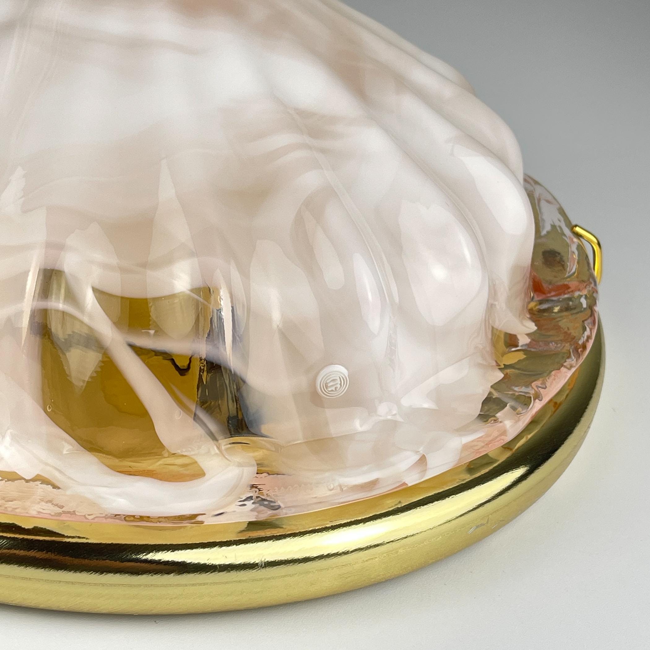 Vintage murano ceiling lamp by "La Murrina", Italy 1980s MCM unique Italian lighting