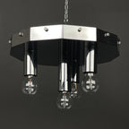 Vintage large murano chandelier by AV Mazzega Italy 1970s Mid-century italian lighting