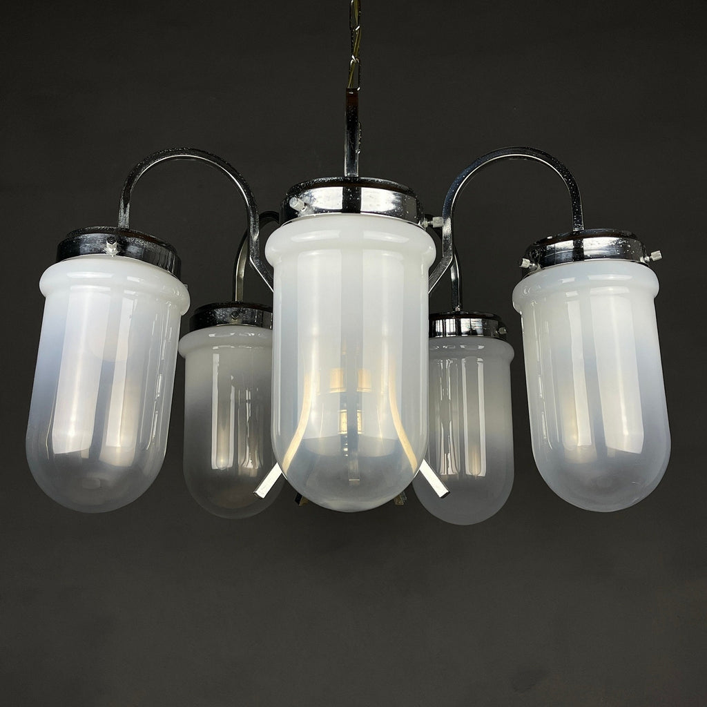 Mid-Century Murano Glass Chandelier - Italian Space Age Lighting