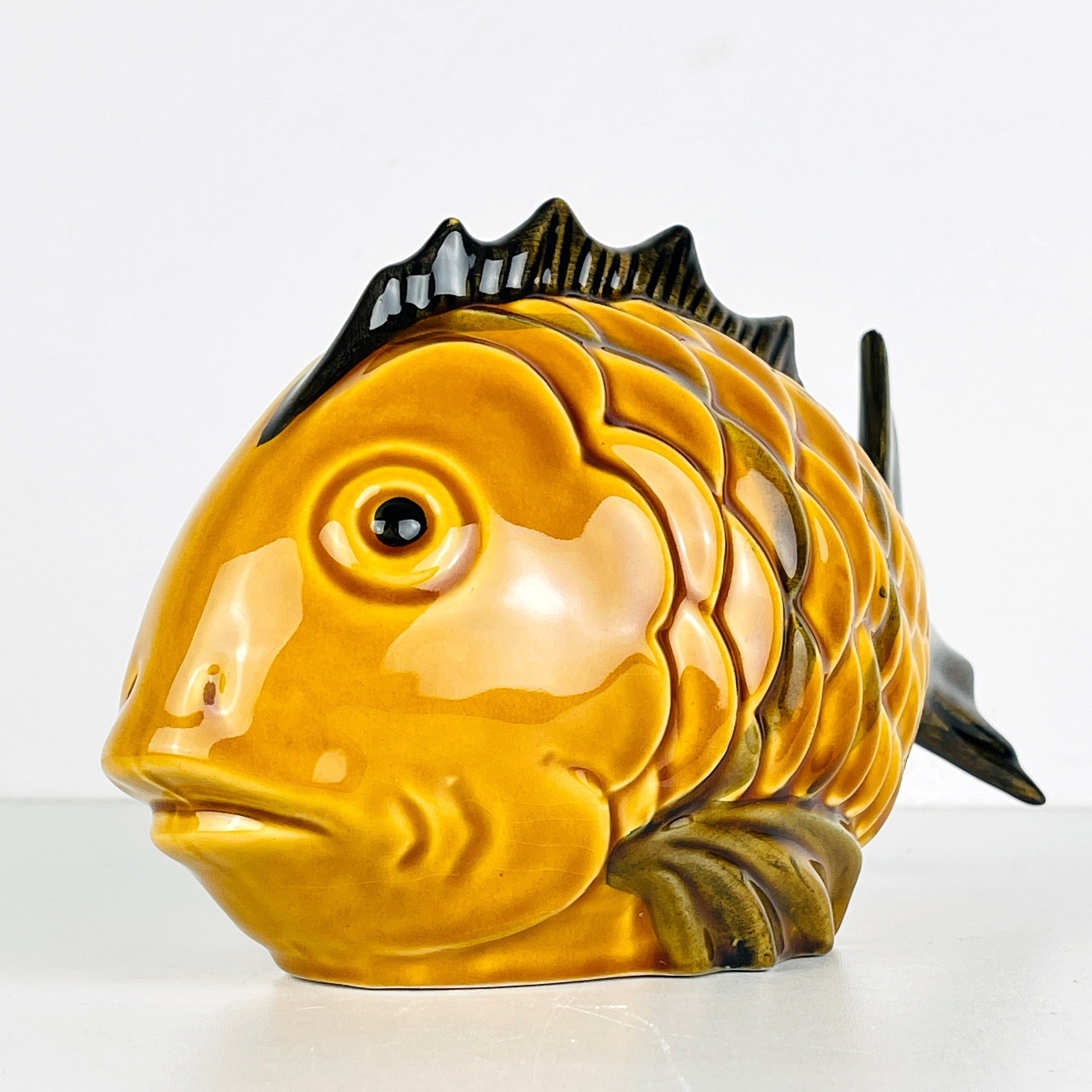 Vintage ceramic figure Fish Portugal 1970s