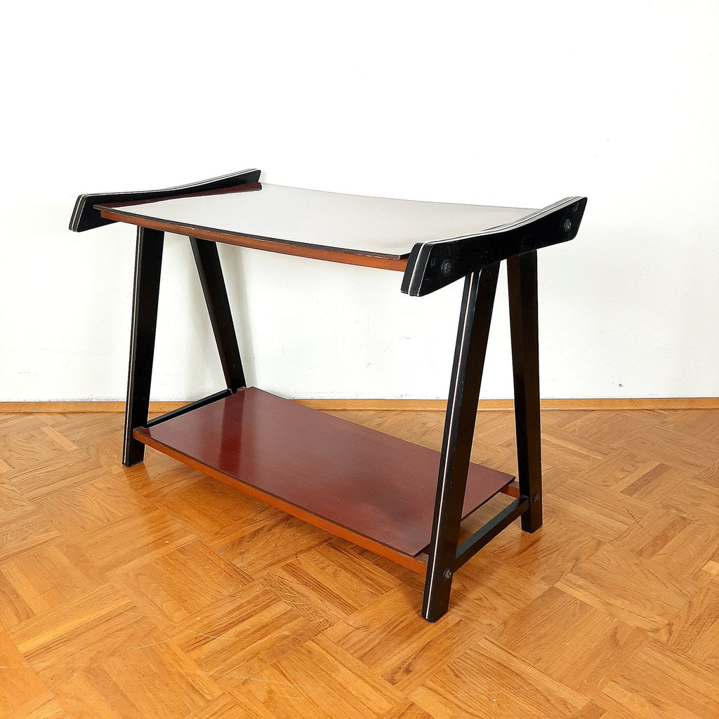 Mid-century TV or Radio Console Table, Yugoslavia 1970s, Retro furniture