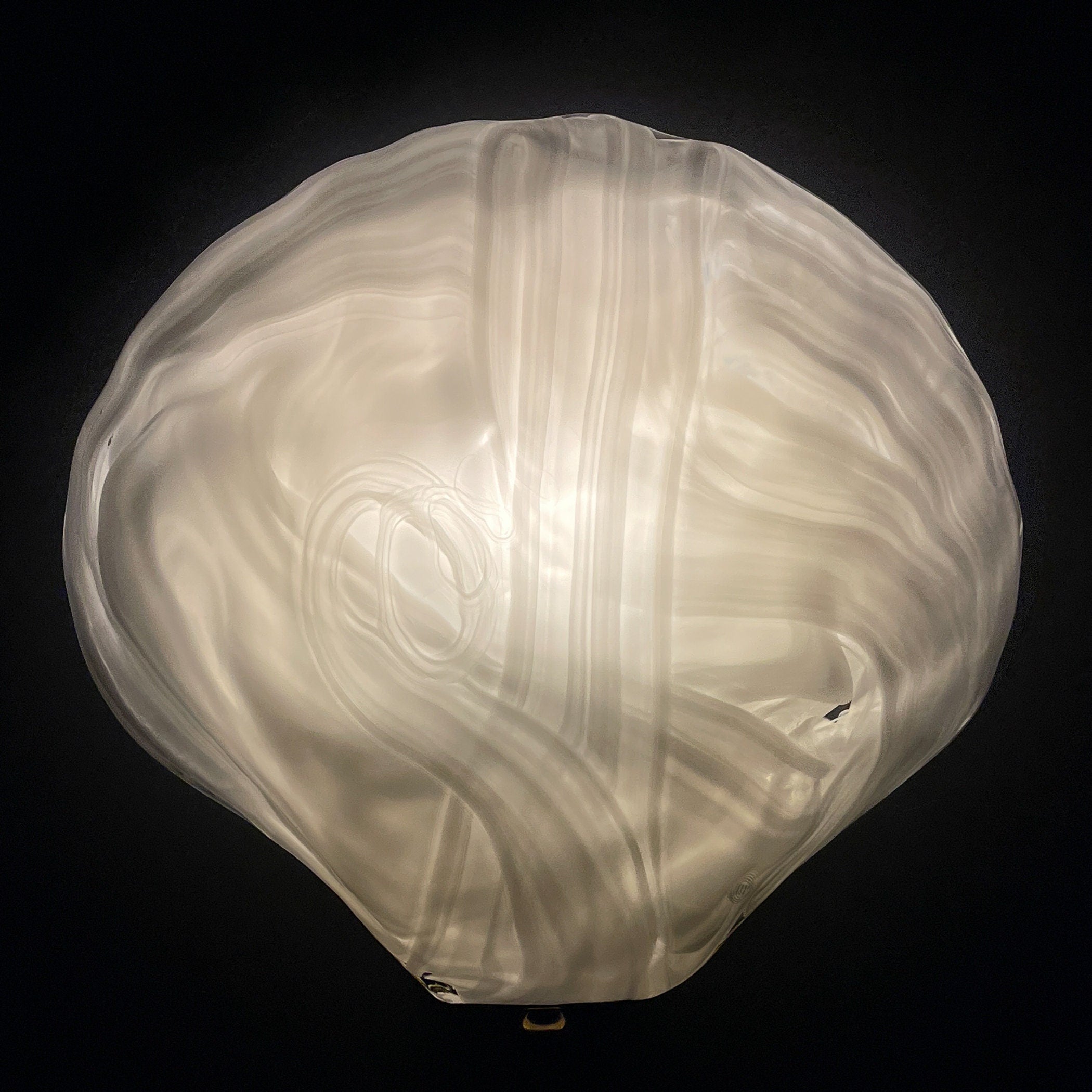 Vintage murano wall lamp Seashell by "La Murrina" Italy 1980s MCM unique Italian lighting