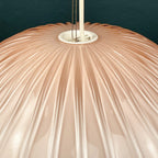 Vintage large pink murano glass chandelier Italy 1970s Mid-century murano pendant lamp