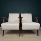 Mid-century armchair, Yugoslavia 1970s, Set of 2, vintage home furniture