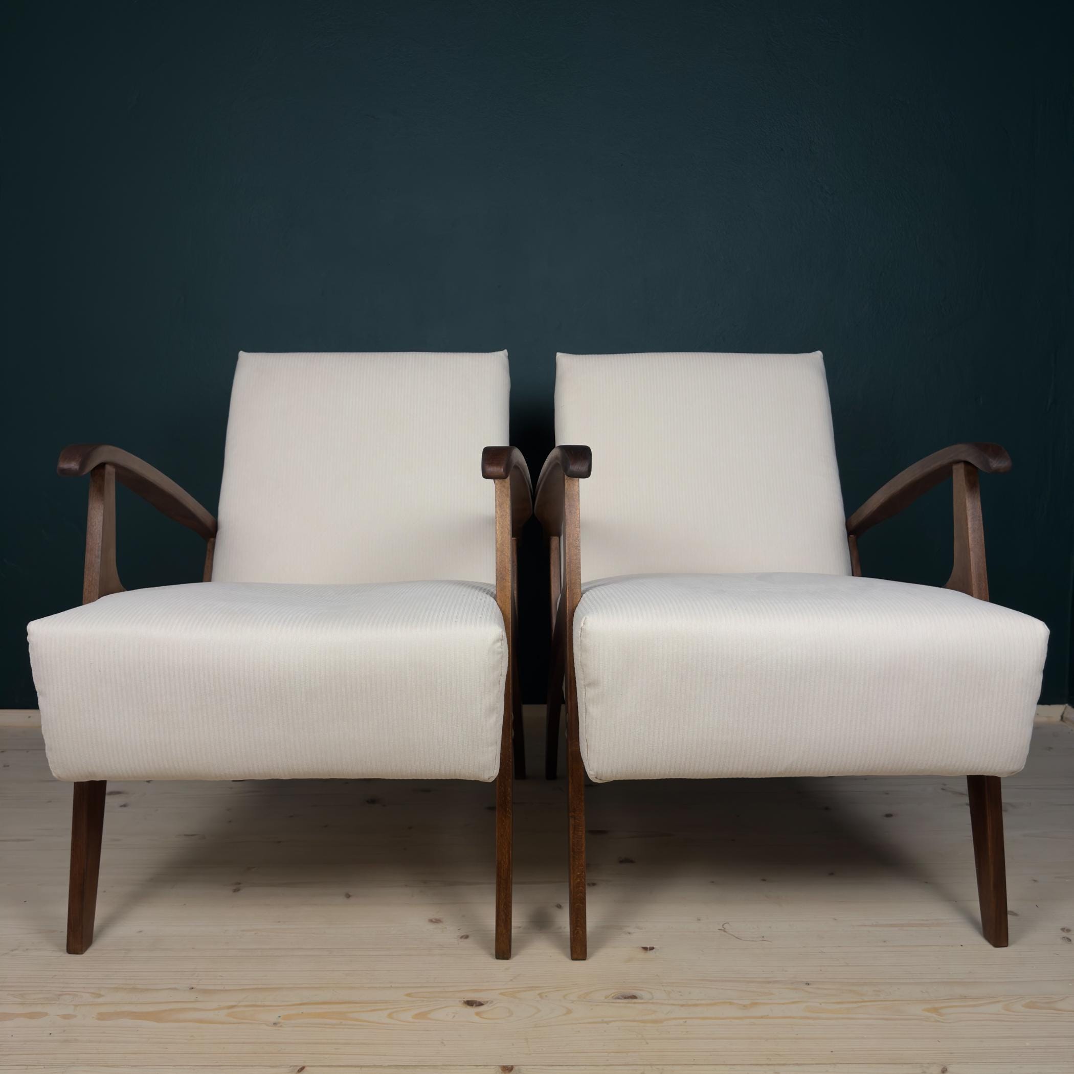 Mid-century armchair, Yugoslavia 1970s, Set of 2, vintage home furniture