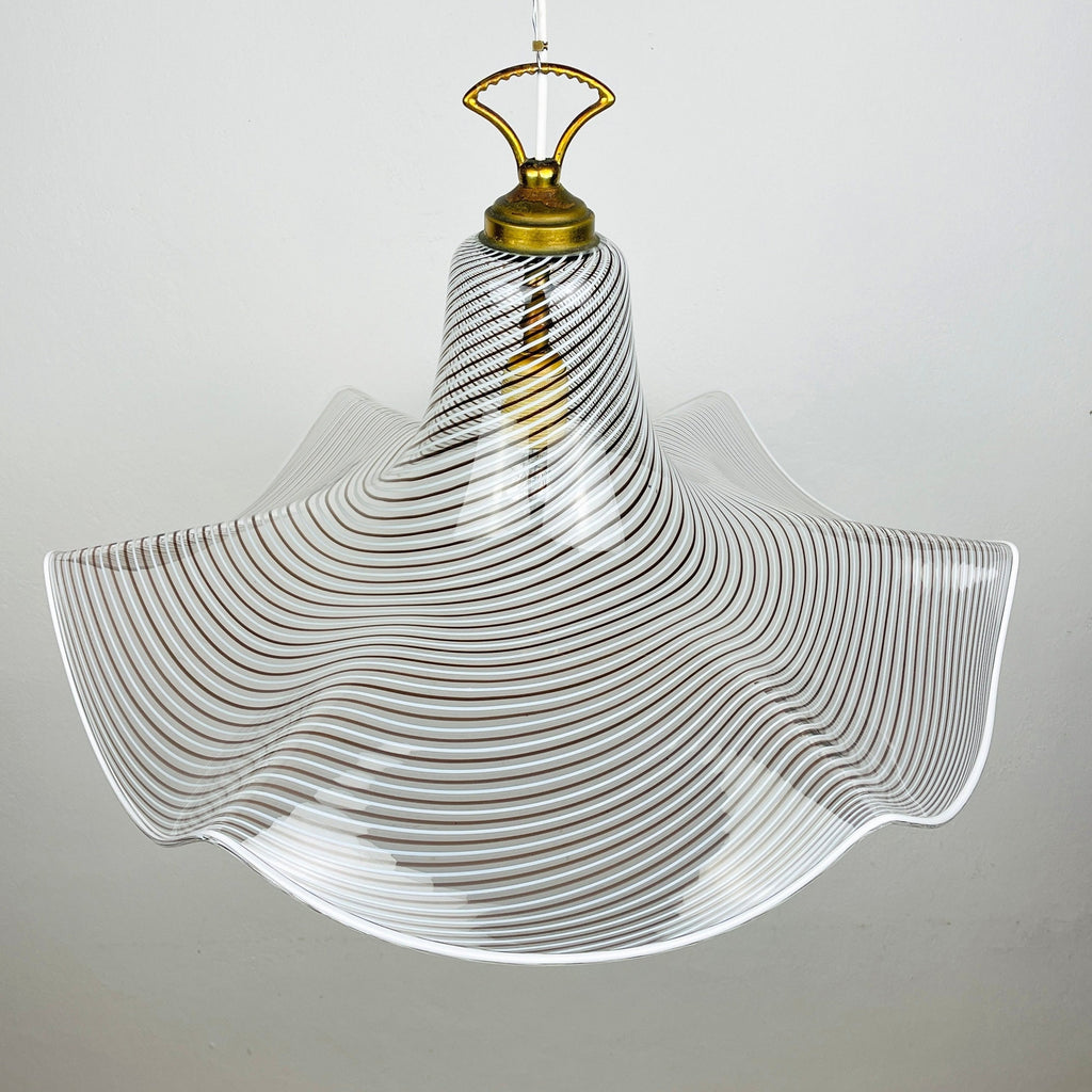 Murano glass pendant lamp Italy '70s Mid-century modern lighting