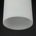 Mid-century opalin glass pendant lamp Italy 1960s Set of 2 Industrial italian lighting