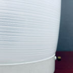 Mid-century white glass ceiling lamp Italy 1970s Retro home decor