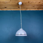 Vintage Murano Glass Pendant Lamp: 70s Italian Mid-Century Modern Lighting