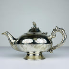 Vintage silver plated teapot, Italy 1950s