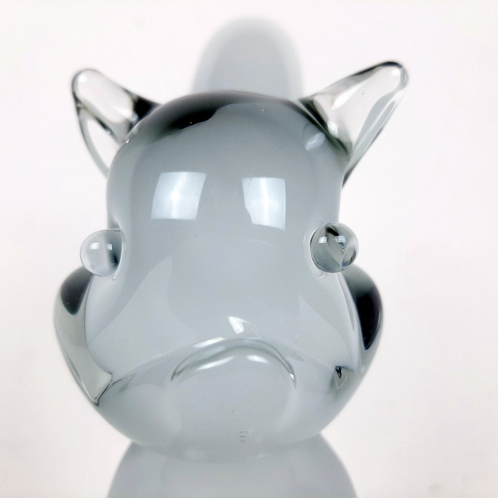 Murano Smokey Glass Squirrel Sculpture - V. Nasson Italy 1970s