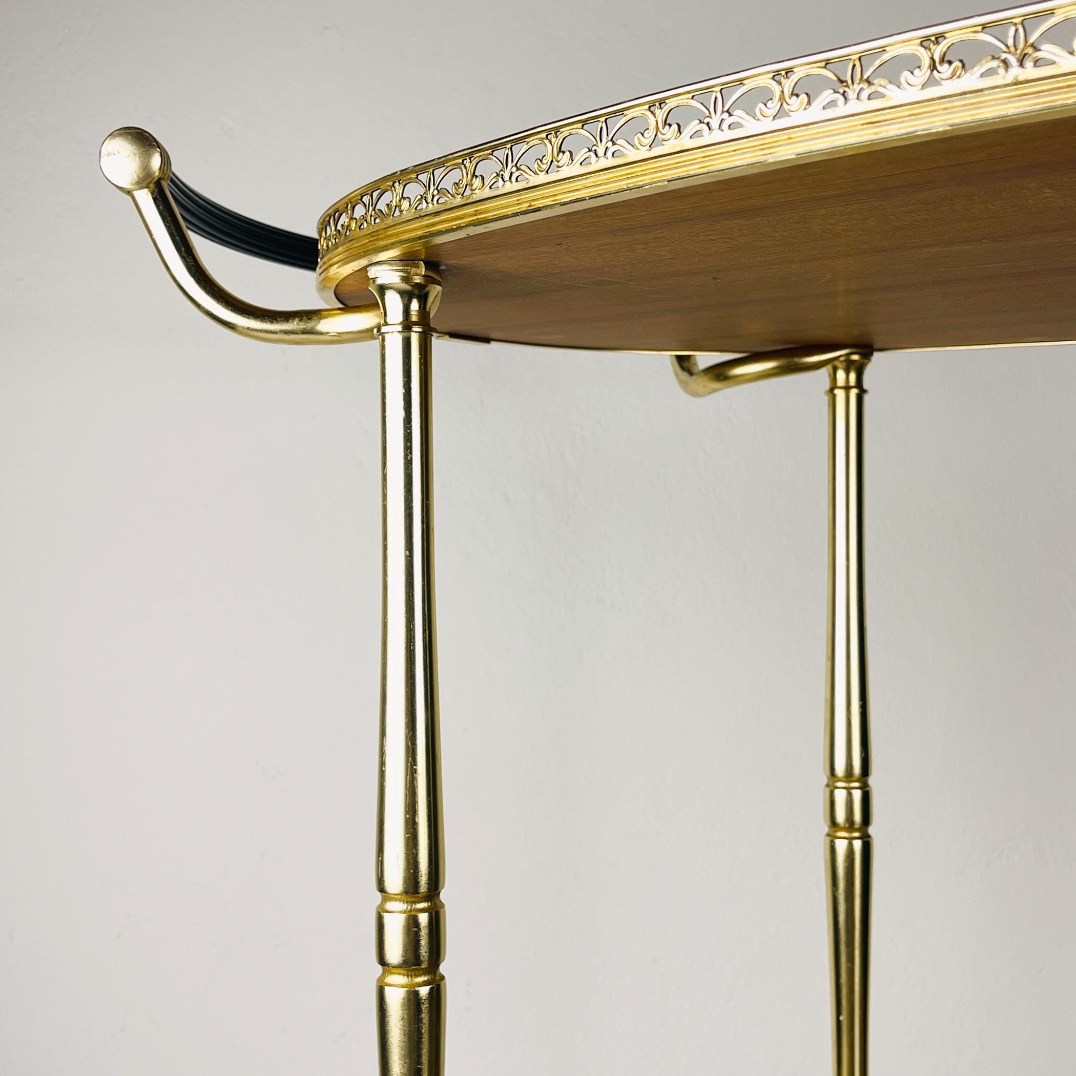 Vintage Bar Cart by MB, Italy 1960s, Mid-Century modern