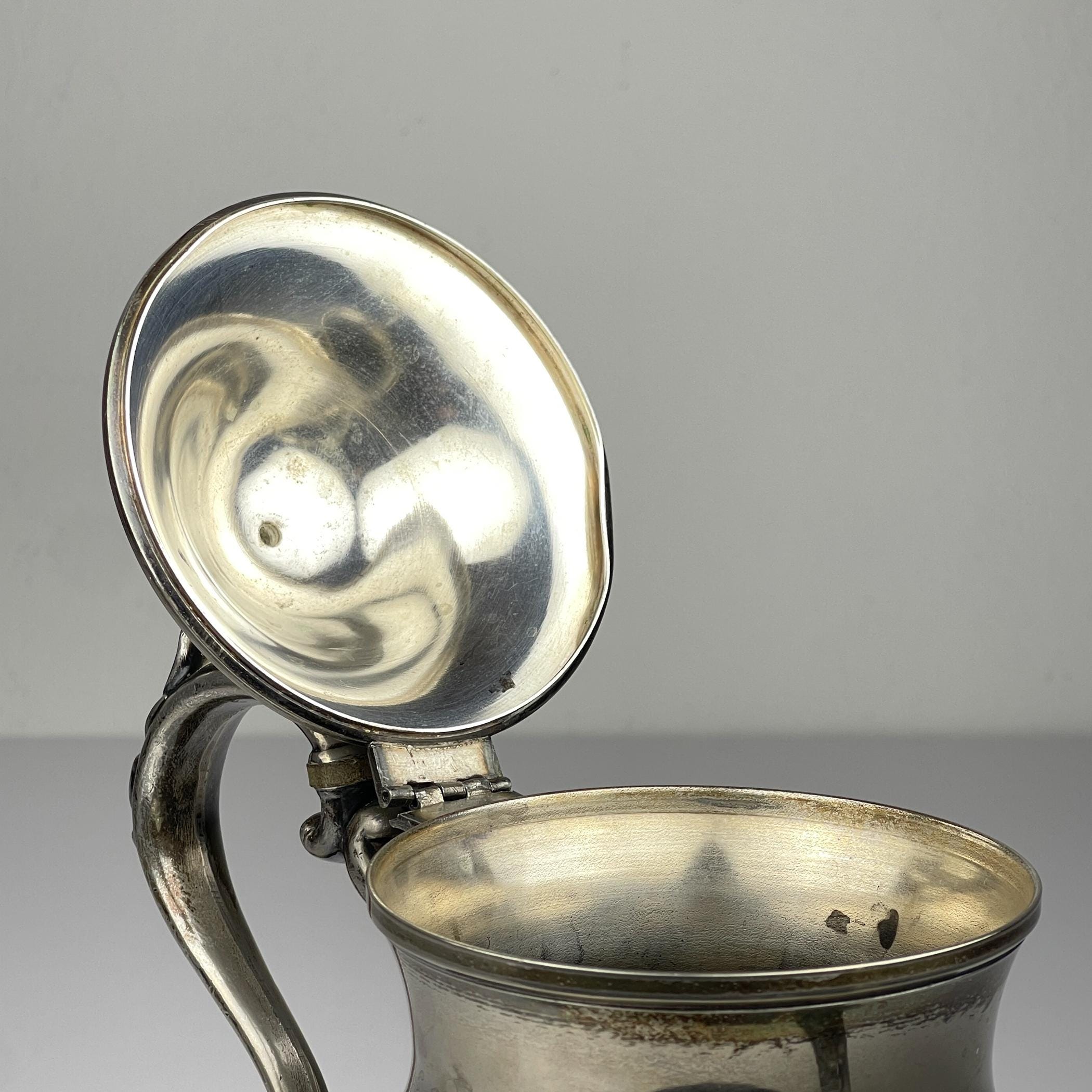 Antique silver on copper teapot by Theodore B. Starr, USA, end of the 19th century