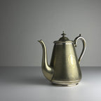 Antique silver plated coffee pot by BENETFINK&Co, Cheapside London, England, late 19th century