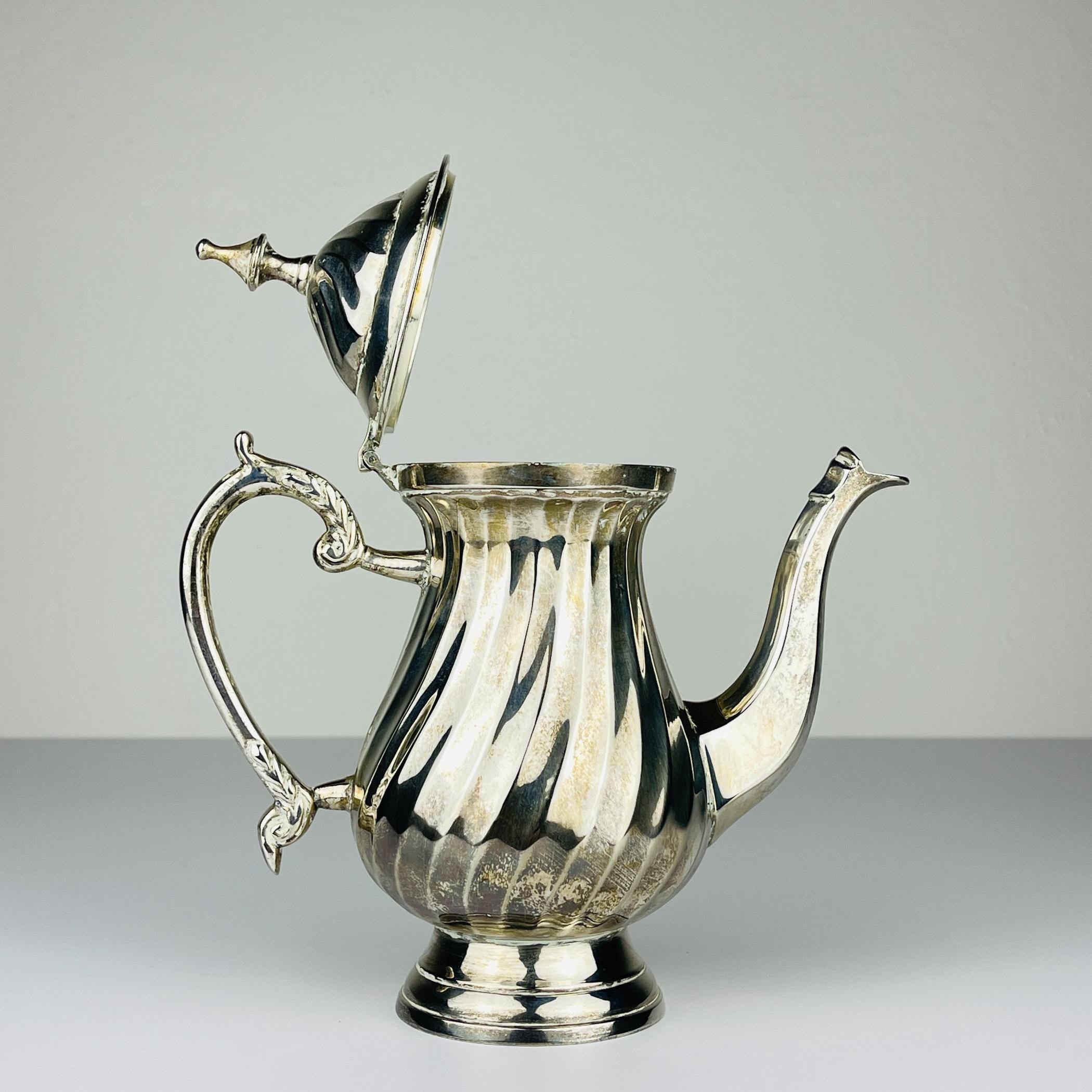 Vintage silver plated coffee pot by Royal Sheffield, England, 1950s, Vintage home decor