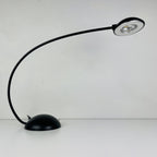 Retro black desk lamp by C. Zaffaroni, Turate (Como), Italy 1980s, retro home office