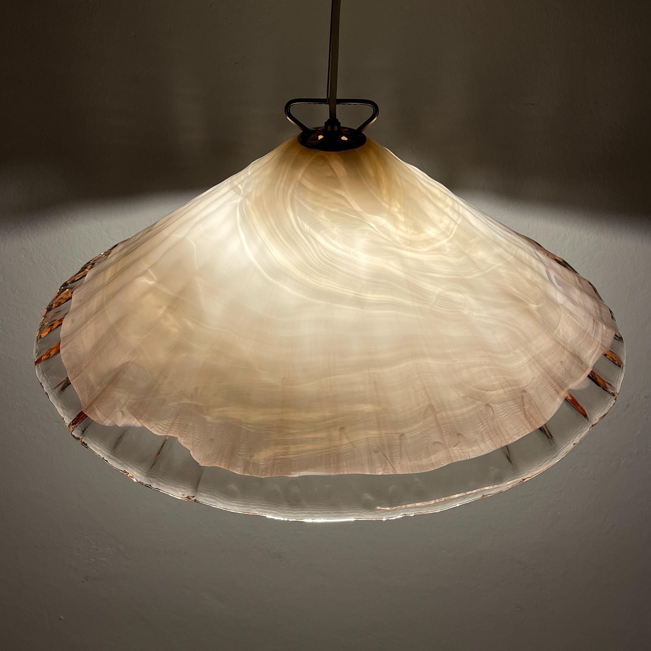 Vintage murano pendant lamp by "La Murrina" Italy 1970s