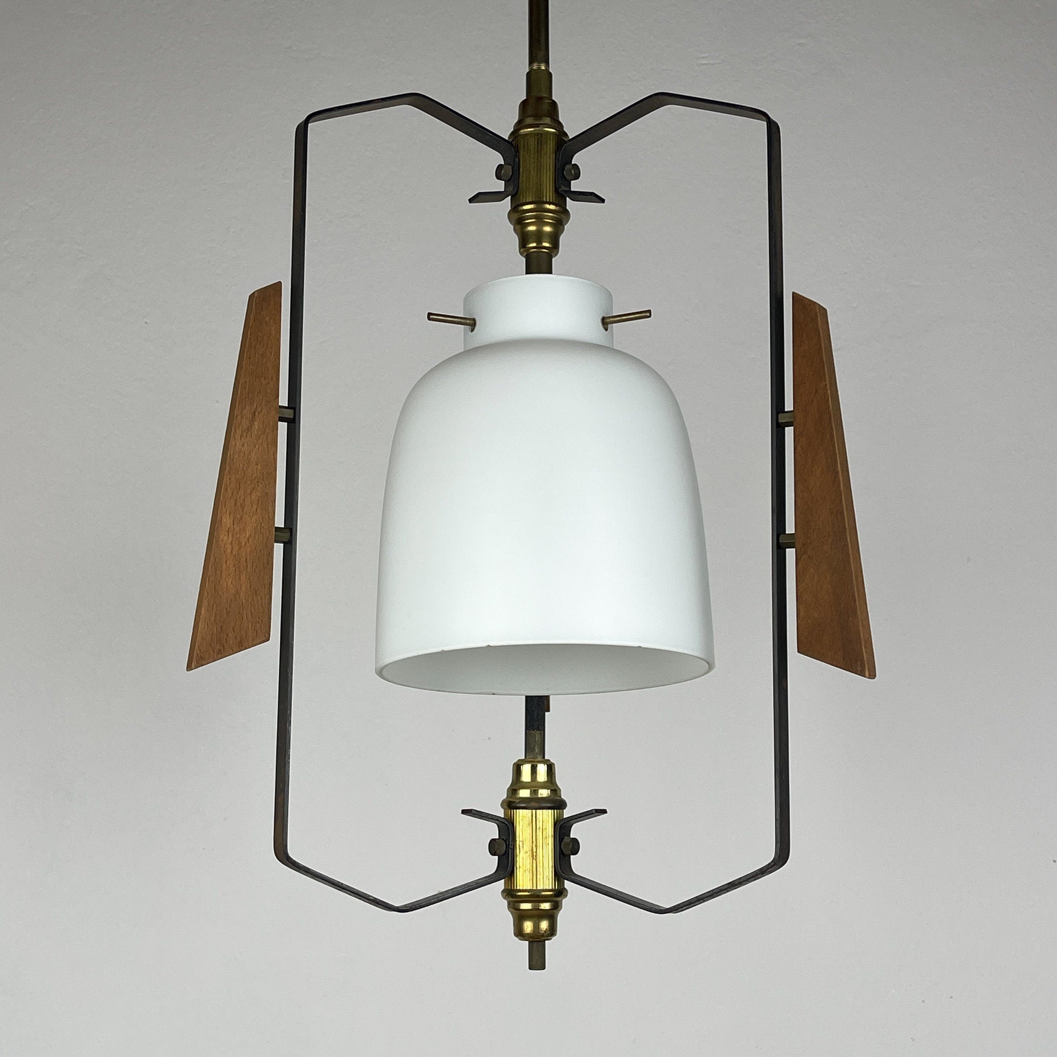 Vintage pendant lamp by Stilnovo Italy 1950s Mid-century italian lighting