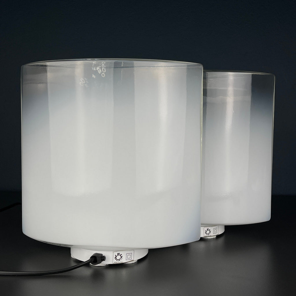 Pair of murano table lamps Idra by Rosanna Tosa for Leucos, Italy 1980s