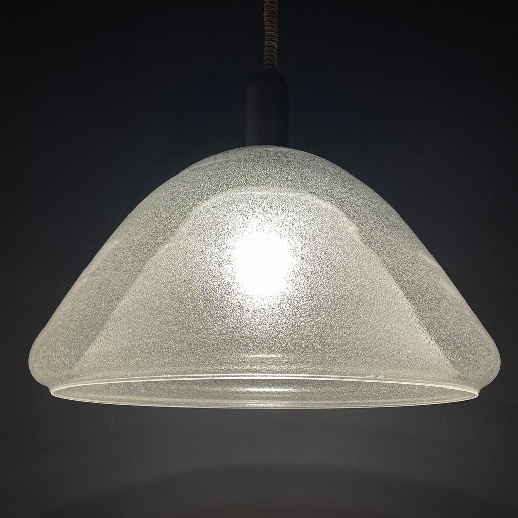 Carlo Nason Murano Glass Pendant Lamp - Mazzega Italian Lighting 1960s