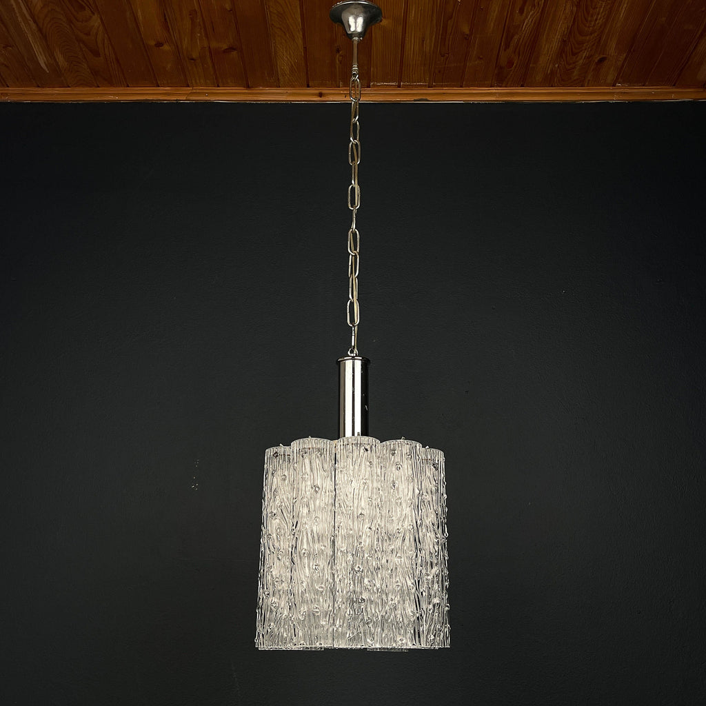 Mid-century murano glass chandelier Tronchi by Toni Zuccheri for Venini Italy 1960s