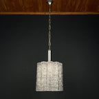 Mid-century murano glass chandelier Tronchi by Toni Zuccheri for Venini Italy 1960s