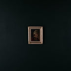 Antique painting Portrait "Man in a nightcap with a pipe" by G. Schill, canvas, oil, 1930s