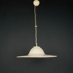 Swirl Murano Glass Pendant Lamp: Mid-Century Italian Lighting