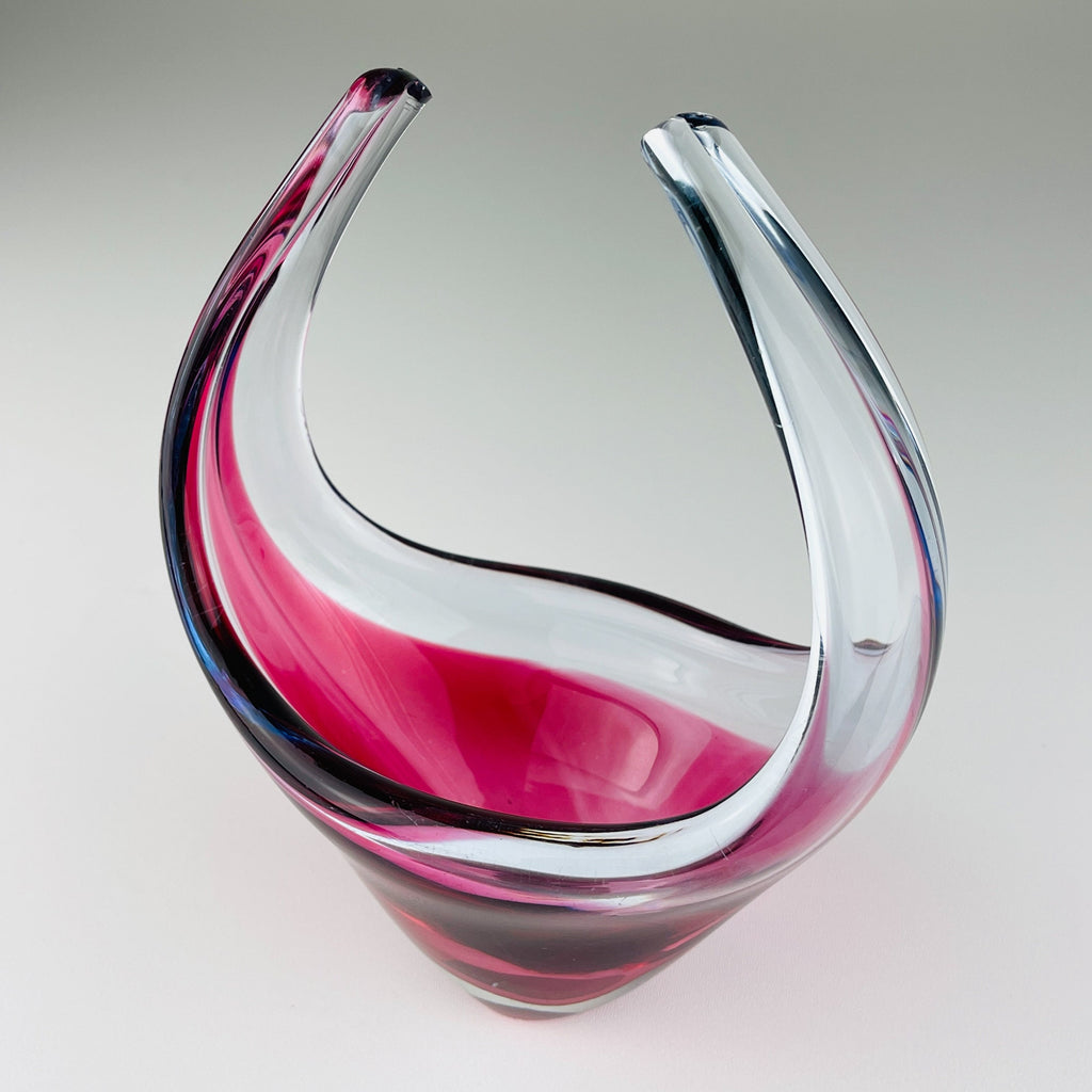 Vintage small murano vase Italy 1970s, Mid-century modern design