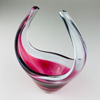 Vintage small murano vase Italy 1970s, Mid-century modern design