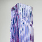 Vintage textured murano glass vase Tronchi, Italy 1970s