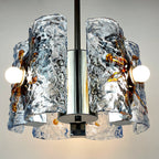 Mid-Century AV Mazzega Murano Glass Chandelier: Italian Space Age Lighting