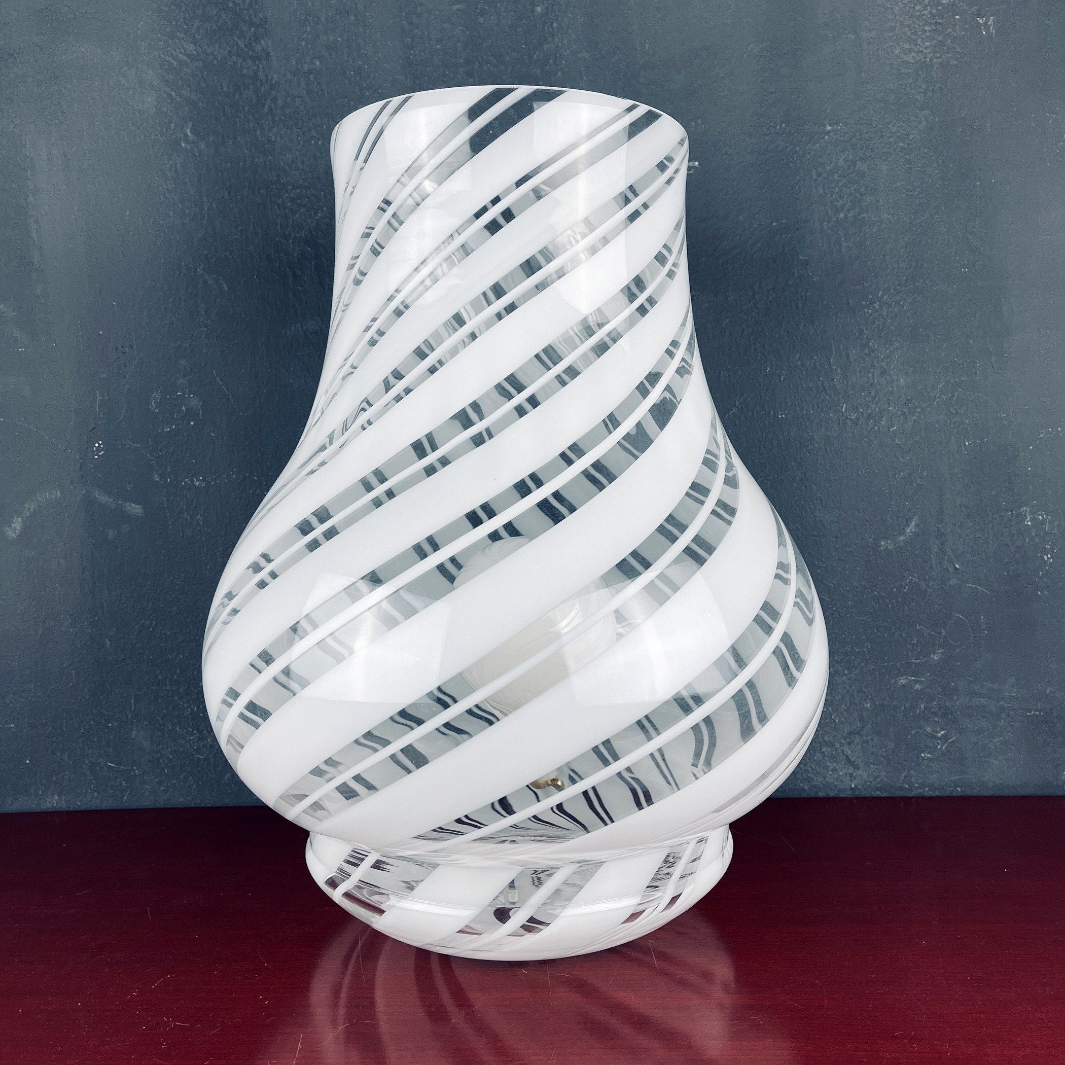 XL Vintage Murano Mushroom Table Lamp - G.G. Luce Italy 1980s