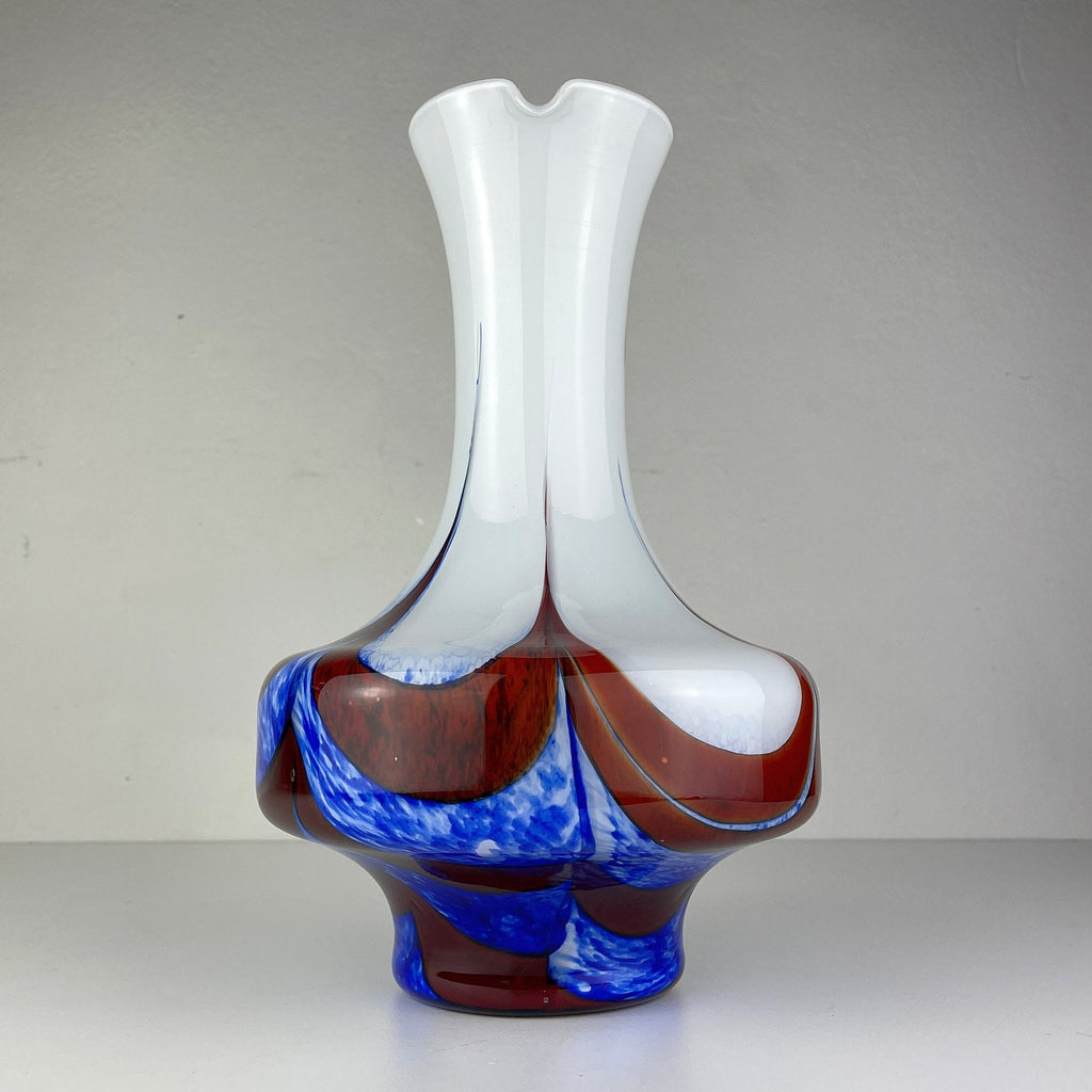 Murano glass hand-cut pitcher by Carlo Moretti Italy 1970s original murano jug