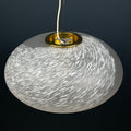 Large swirl murano glass pendant lamp Vetri Murano Italy 1970s