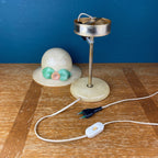 Vintage Alabaster Lady Hat Table Lamp - 1970s Italian Lighting