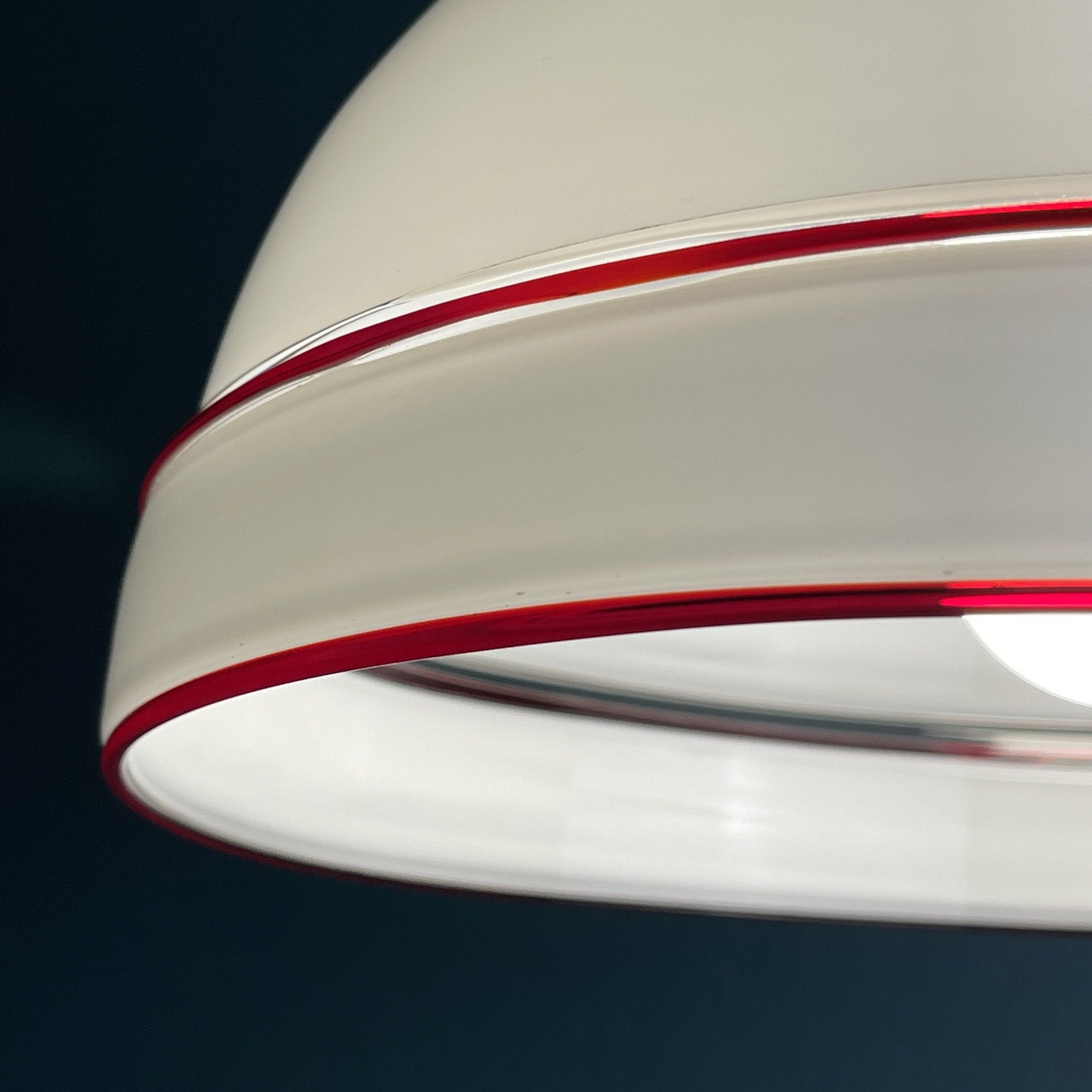 Vintage Murano Glass Pendant Lamp: 70s Italian Mid-Century Modern Lighting