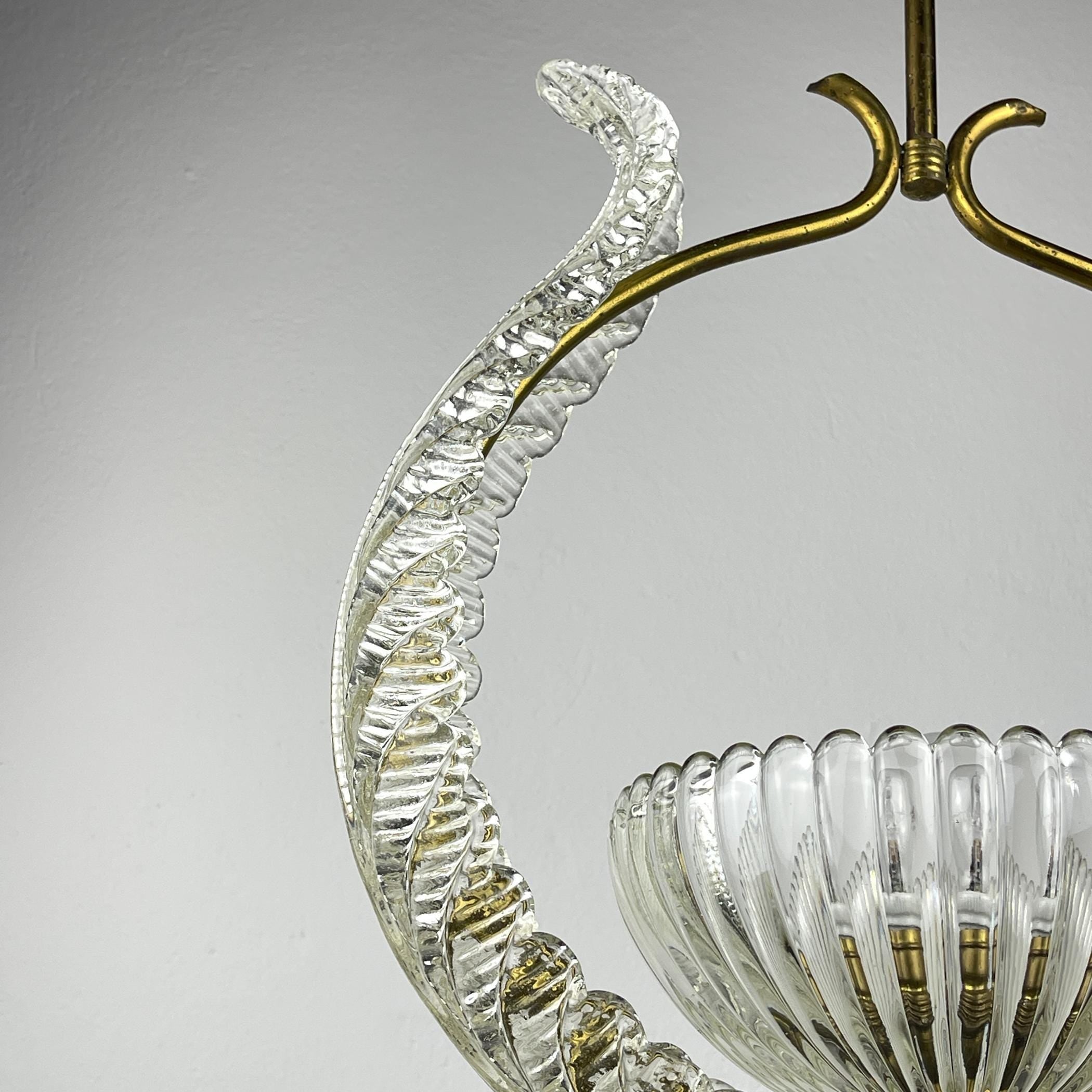 Murano chandelier by Ercole Barovier Barovier & Toso, Italy 1930s
