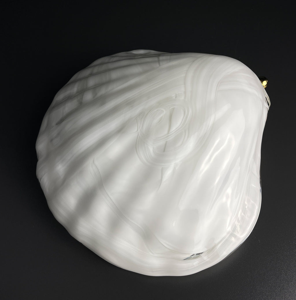 Vintage murano wall lamp Seashell by "La Murrina" Italy 1980s MCM unique Italian lighting