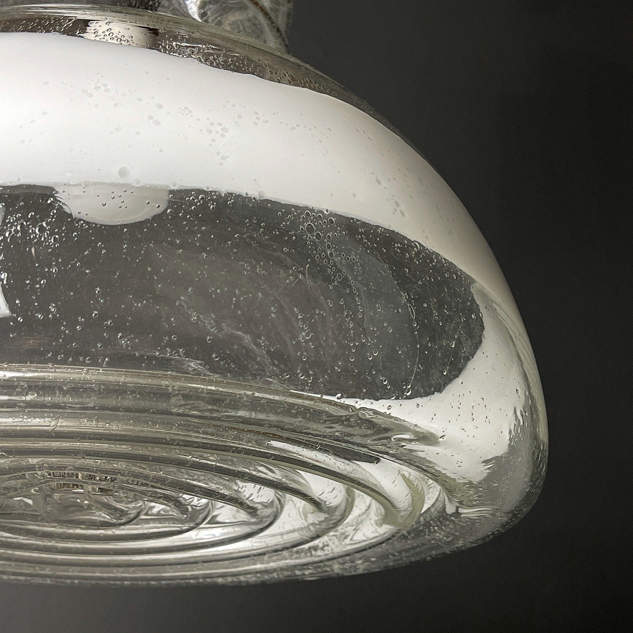 Murano glass pendant lamp  Italy 1960s Space age Mid-century modern italian lighting