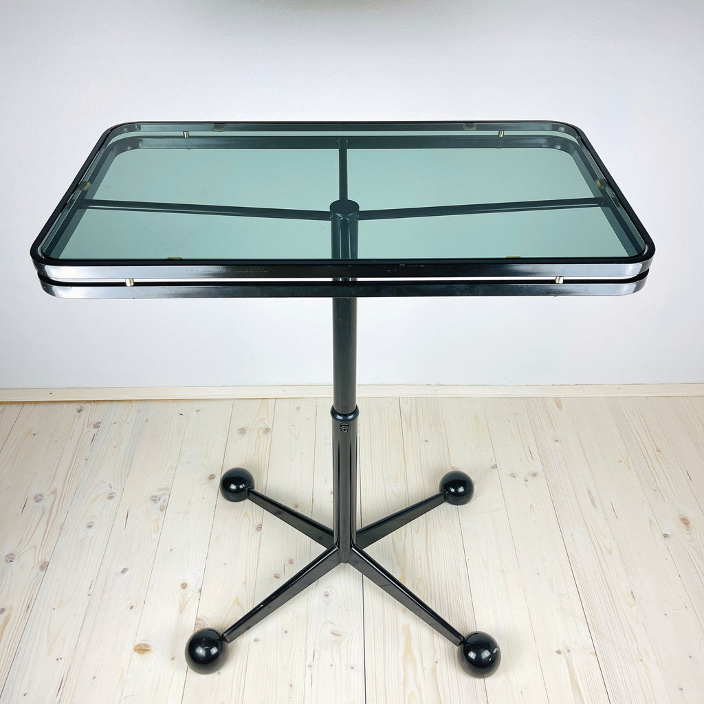 Large black coffee table by Allegri Arredamenti, Italy 1970s