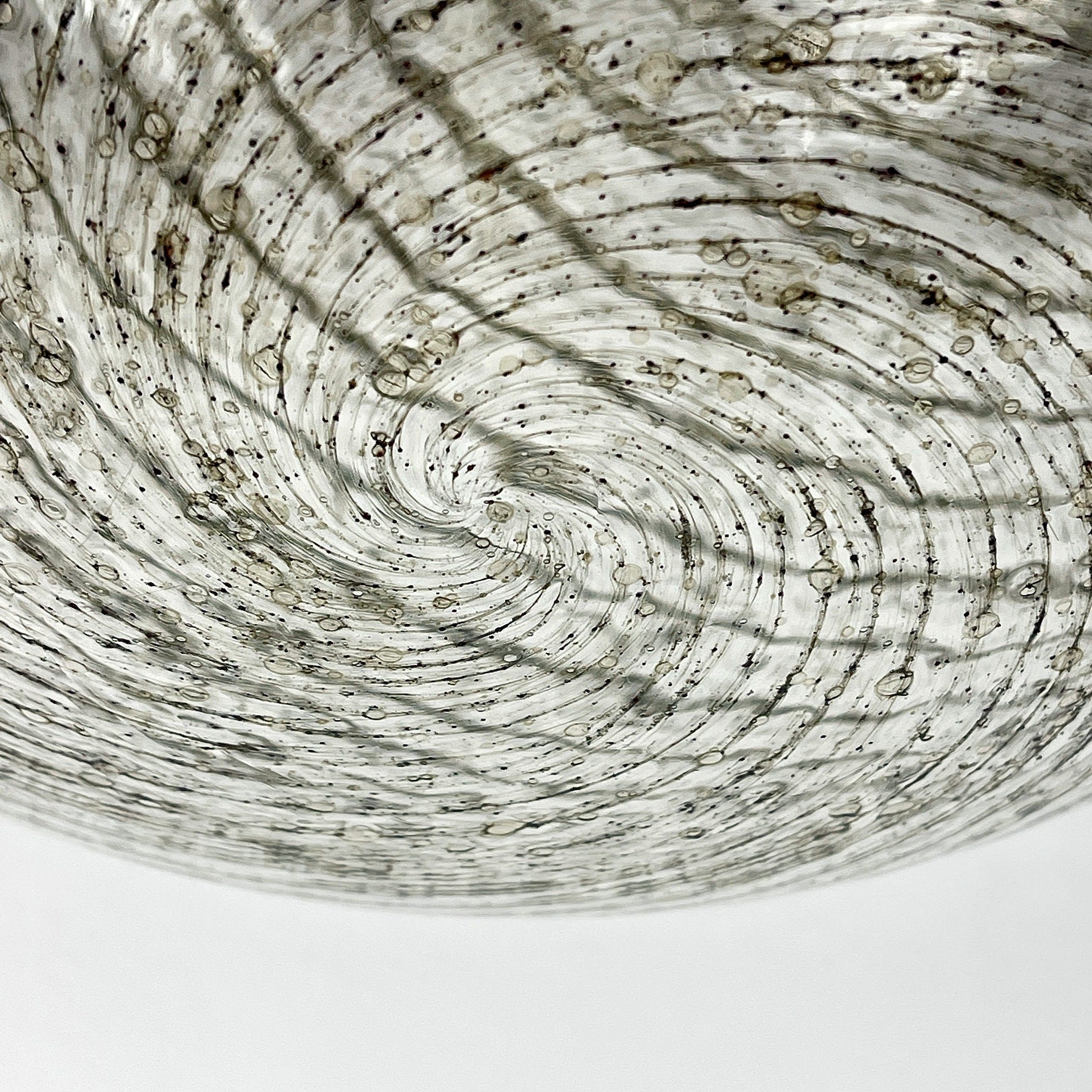 Vintage La Murrina Swirled Murano Glass Pendant Lamp - 1970s Italian Lighting
