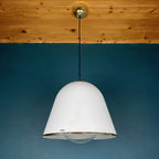 iGuzzini "Kuala" Italian white pendant lamp by Franco BRESCIANI  Italy 1970s