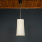 Mid-century opalin glass pendant lamp Italy 1960s Industrial italian lighting