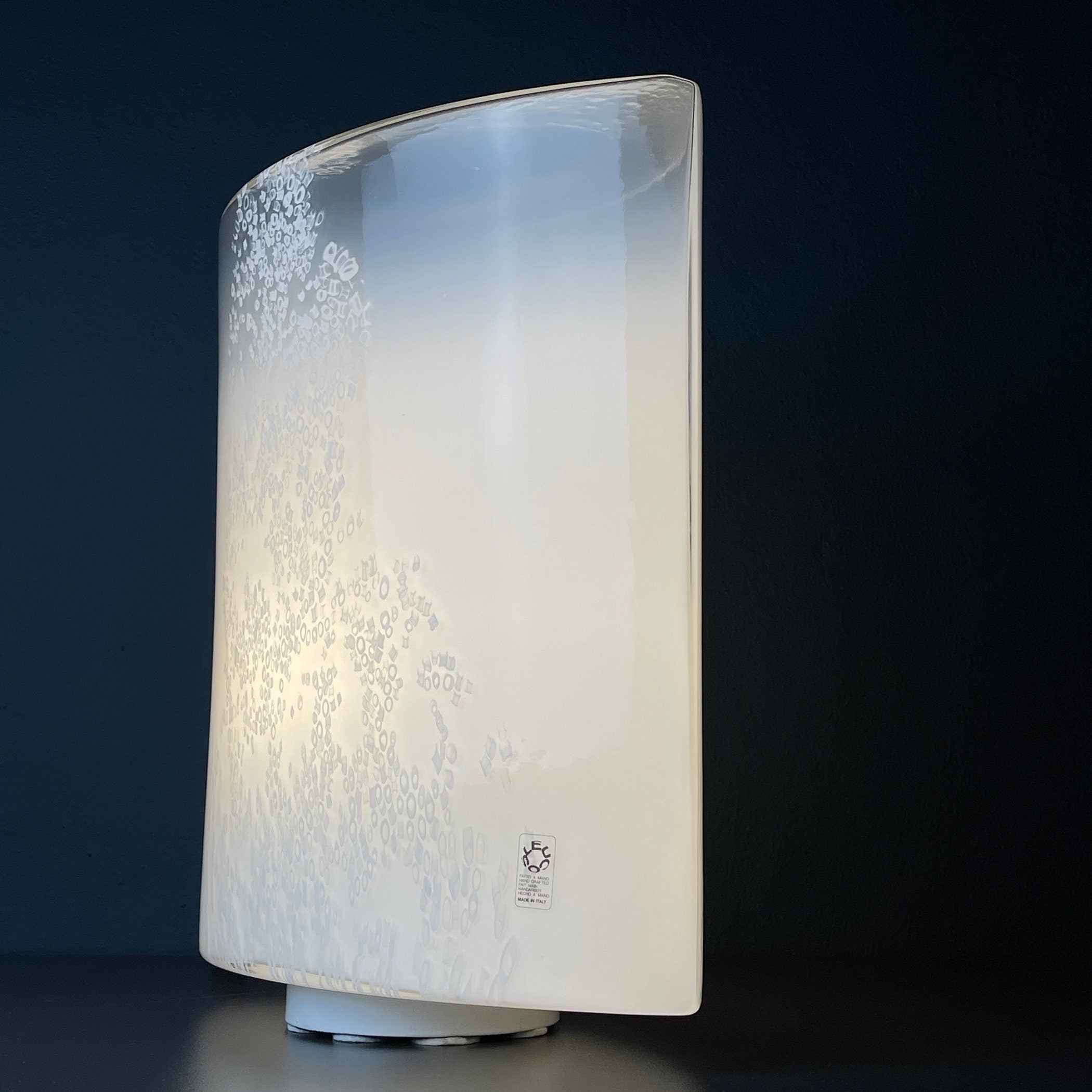Murano table lamp Idra by Rosanna Toso for Leucos, Italy 1980s