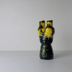 Vintage glazed pottery vase, Yugoslavia 1970s