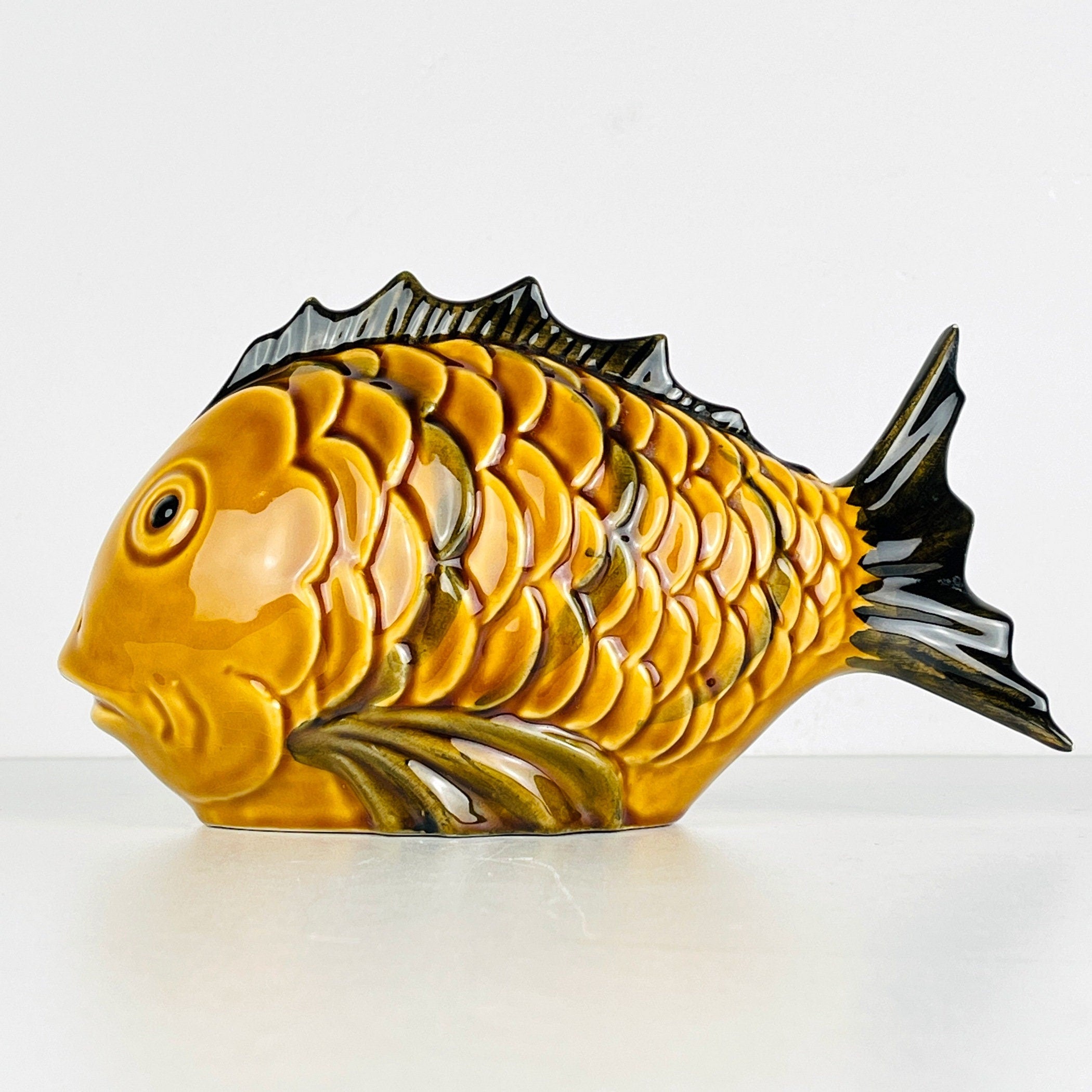 Vintage ceramic figure Fish Portugal 1970s
