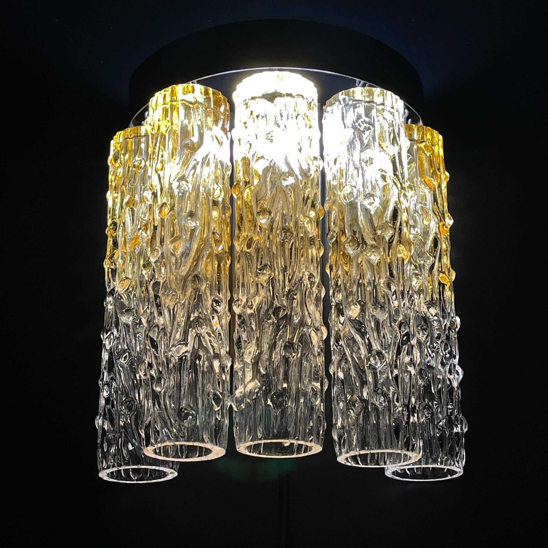 Original vintage wall lamp Tronchi by Venini, Italy 1960s