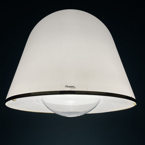 iGuzzini "Kuala" Italian white pendant lamp by Franco BRESCIANI  Italy 1970s